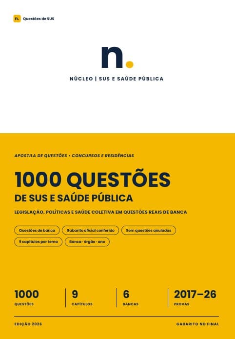 Capa de 1000 Questões de SUS